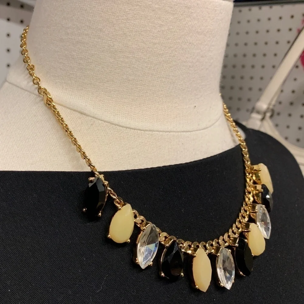 Kate Spade 12 KT Jeweled Stoned Necklace